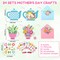 24 Sets Summer Card Making Kits DIY Spring Greeting Crafts Set Include 24 Cards 24 Envelopes 24 Sheets Stickers for Women Men Spring Mothers Day Valentine Handmade Crafts
